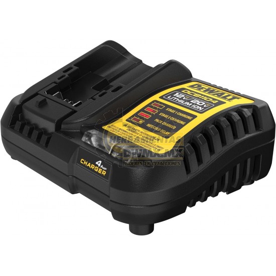 CARGADOR DE 4AH PARA BATERIAS DE 12V, 20V Y 60V MAX DEWALT DCB1104