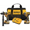 KIT COMBINADO CON TALADRO DE MARTILLO Y DESTORNILLADOR 20V MAX, 5.0AH DEWALT DCK2100P2