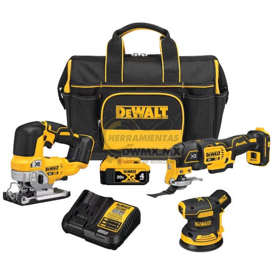 KIT COMBINADO DE HERRAMIENTAS ELECTRONICAS SIN ESCOBILLAS DE 20V MAX DEWALT DCKSS300M1          