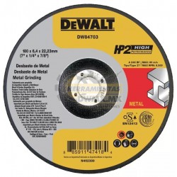 DISCO DESBASTE 7" PARA METAL DEWALT ABRASIVO DW84703