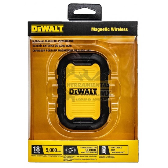 BATERIA PORFATIL EXTERNA DE 500MAH CARGA RAPIDA 18W DEWALT DXMA2151801           