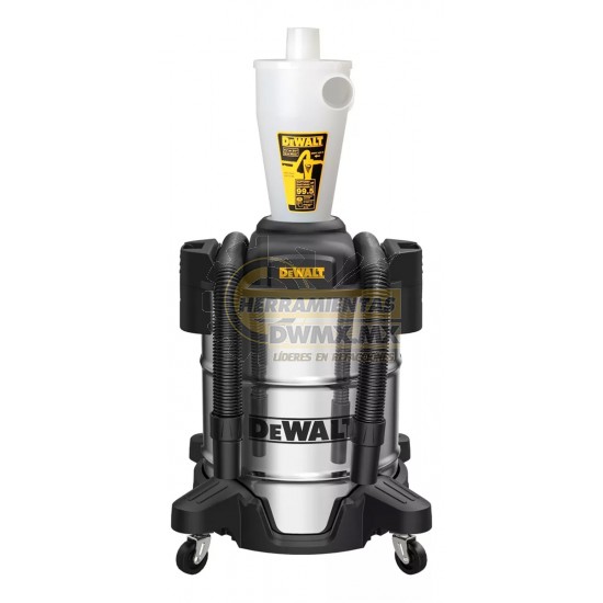 SEPARADOR DE POLVO CON TANQUE DE ACERO INOXIDABLE 10GAL DEWALT DXVCS003