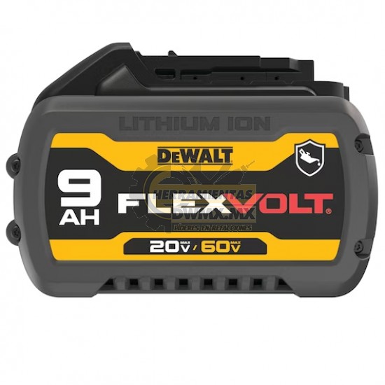 BATERIA FLEXVOLT DE 9,0AH RESISTENTE AL ACEITE DE 20V/60V MAX DEWALT DCB609G                    