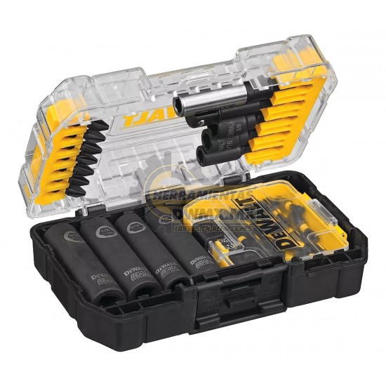 PUNTAS DE IMPACTO PARA DESTORNILLADOR 1/4" 35 PIEZAS DEWALT DWA2T35IR