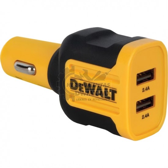 CARGADOR MOVIL USB DE 2 PUERTOS DEWALT DXMA1419009